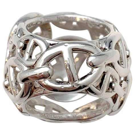 bague argent femme style hermes|hermes bagues en argent.